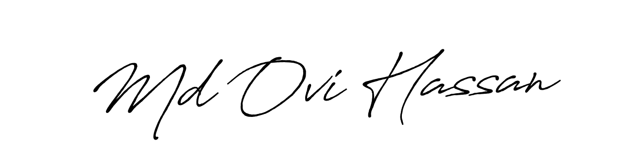 Similarly Antro_Vectra_Bolder is the best handwritten signature design. Signature creator online .You can use it as an online autograph creator for name Md Ovi Hassan. Md Ovi Hassan signature style 7 images and pictures png