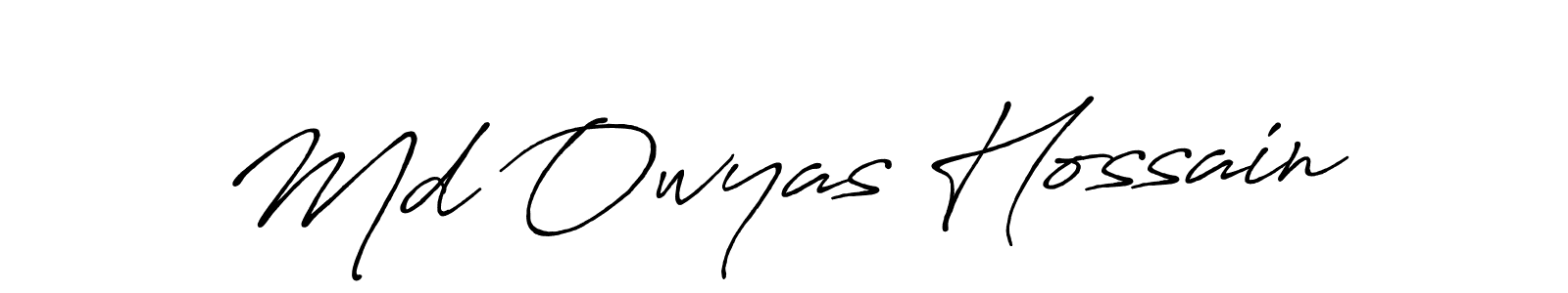 Make a beautiful signature design for name Md Owyas Hossain. With this signature (Antro_Vectra_Bolder) style, you can create a handwritten signature for free. Md Owyas Hossain signature style 7 images and pictures png