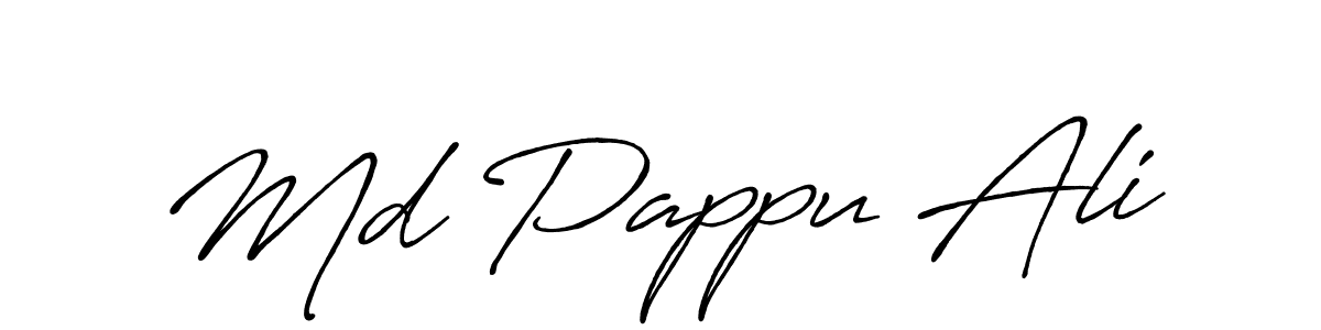 Use a signature maker to create a handwritten signature online. With this signature software, you can design (Antro_Vectra_Bolder) your own signature for name Md Pappu Ali. Md Pappu Ali signature style 7 images and pictures png