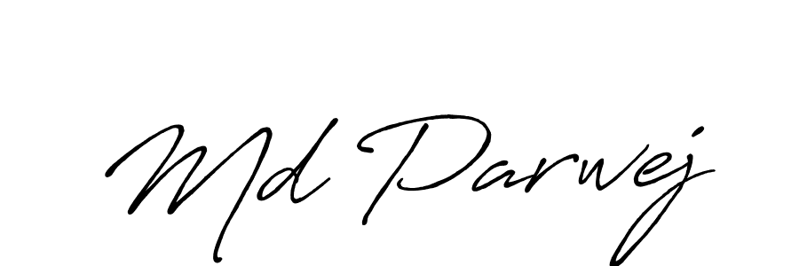 The best way (Antro_Vectra_Bolder) to make a short signature is to pick only two or three words in your name. The name Md Parwej include a total of six letters. For converting this name. Md Parwej signature style 7 images and pictures png
