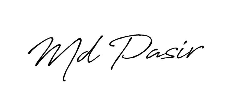 It looks lik you need a new signature style for name Md Pasir. Design unique handwritten (Antro_Vectra_Bolder) signature with our free signature maker in just a few clicks. Md Pasir signature style 7 images and pictures png