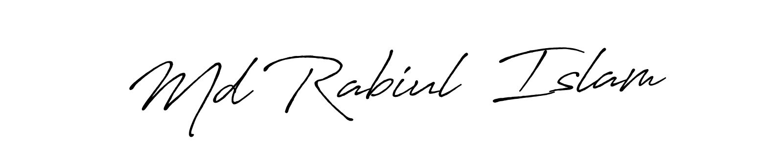 You should practise on your own different ways (Antro_Vectra_Bolder) to write your name (Md Rabiul  Islam) in signature. don't let someone else do it for you. Md Rabiul  Islam signature style 7 images and pictures png