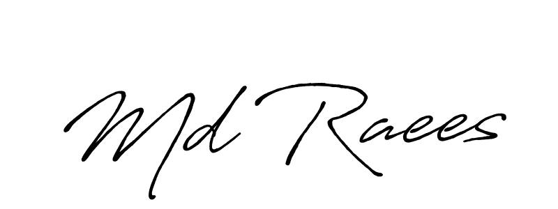Make a short Md Raees signature style. Manage your documents anywhere anytime using Antro_Vectra_Bolder. Create and add eSignatures, submit forms, share and send files easily. Md Raees signature style 7 images and pictures png