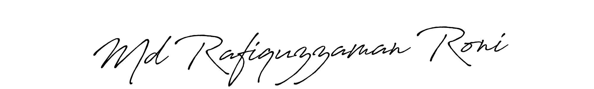 Also we have Md Rafiquzzaman Roni name is the best signature style. Create professional handwritten signature collection using Antro_Vectra_Bolder autograph style. Md Rafiquzzaman Roni signature style 7 images and pictures png