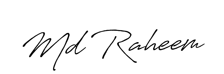 Create a beautiful signature design for name Md Raheem. With this signature (Antro_Vectra_Bolder) fonts, you can make a handwritten signature for free. Md Raheem signature style 7 images and pictures png