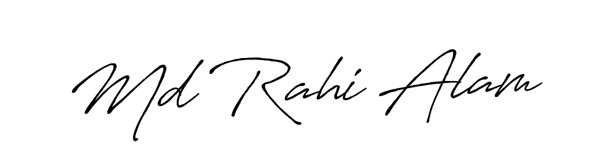 if you are searching for the best signature style for your name Md Rahi Alam. so please give up your signature search. here we have designed multiple signature styles  using Antro_Vectra_Bolder. Md Rahi Alam signature style 7 images and pictures png