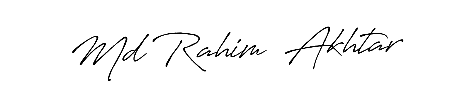 Also You can easily find your signature by using the search form. We will create Md Rahim  Akhtar name handwritten signature images for you free of cost using Antro_Vectra_Bolder sign style. Md Rahim  Akhtar signature style 7 images and pictures png