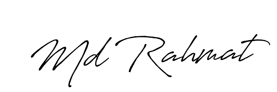 Use a signature maker to create a handwritten signature online. With this signature software, you can design (Antro_Vectra_Bolder) your own signature for name Md Rahmat. Md Rahmat signature style 7 images and pictures png