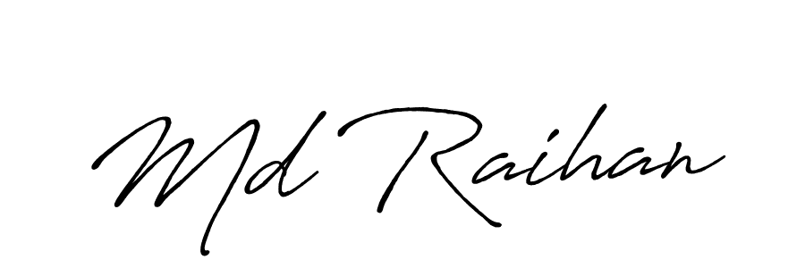 You can use this online signature creator to create a handwritten signature for the name Md Raihan. This is the best online autograph maker. Md Raihan signature style 7 images and pictures png