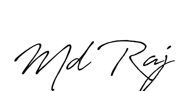Md Raj stylish signature style. Best Handwritten Sign (Antro_Vectra_Bolder) for my name. Handwritten Signature Collection Ideas for my name Md Raj. Md Raj signature style 7 images and pictures png