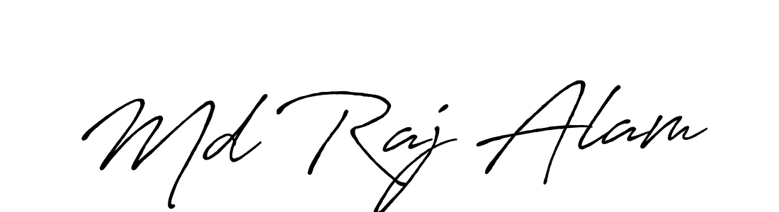 Make a beautiful signature design for name Md Raj Alam. With this signature (Antro_Vectra_Bolder) style, you can create a handwritten signature for free. Md Raj Alam signature style 7 images and pictures png