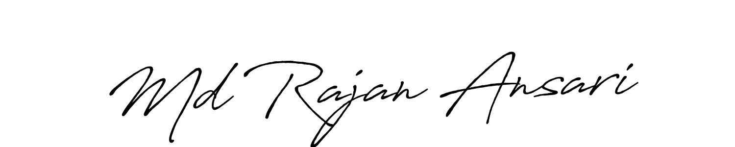 Similarly Antro_Vectra_Bolder is the best handwritten signature design. Signature creator online .You can use it as an online autograph creator for name Md Rajan Ansari. Md Rajan Ansari signature style 7 images and pictures png
