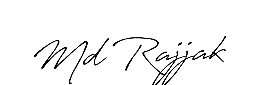 Use a signature maker to create a handwritten signature online. With this signature software, you can design (Antro_Vectra_Bolder) your own signature for name Md Rajjak. Md Rajjak signature style 7 images and pictures png