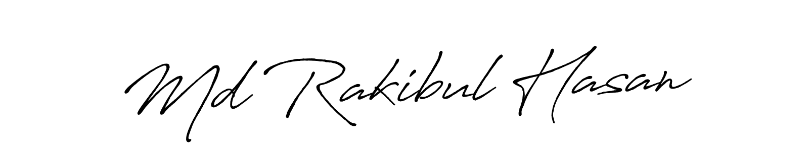 How to make Md Rakibul Hasan name signature. Use Antro_Vectra_Bolder style for creating short signs online. This is the latest handwritten sign. Md Rakibul Hasan signature style 7 images and pictures png
