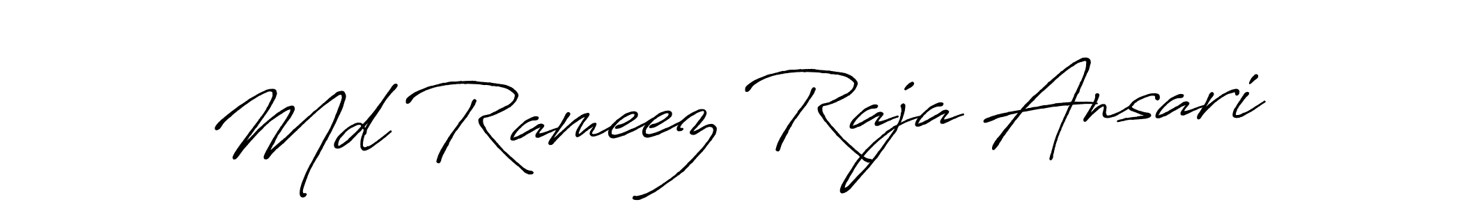 Antro_Vectra_Bolder is a professional signature style that is perfect for those who want to add a touch of class to their signature. It is also a great choice for those who want to make their signature more unique. Get Md Rameez Raja Ansari name to fancy signature for free. Md Rameez Raja Ansari signature style 7 images and pictures png