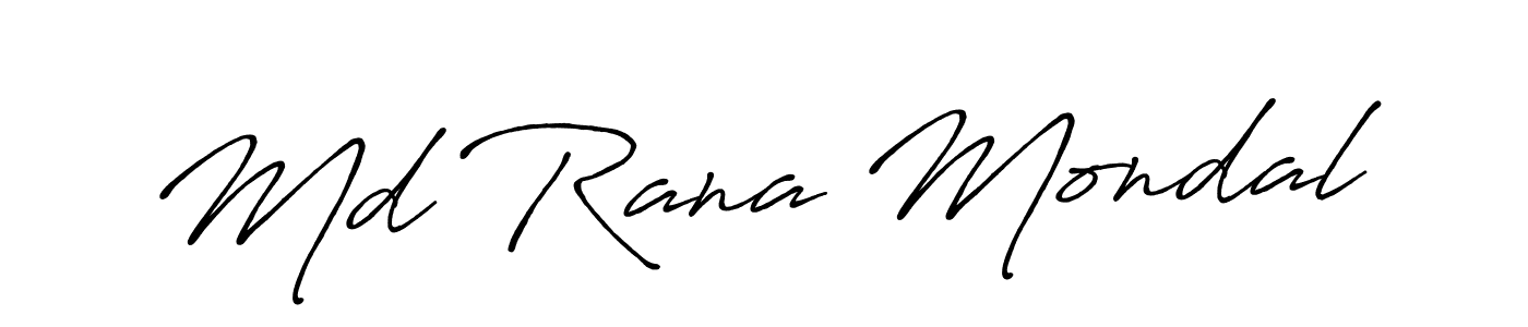 Make a beautiful signature design for name Md Rana Mondal. With this signature (Antro_Vectra_Bolder) style, you can create a handwritten signature for free. Md Rana Mondal signature style 7 images and pictures png