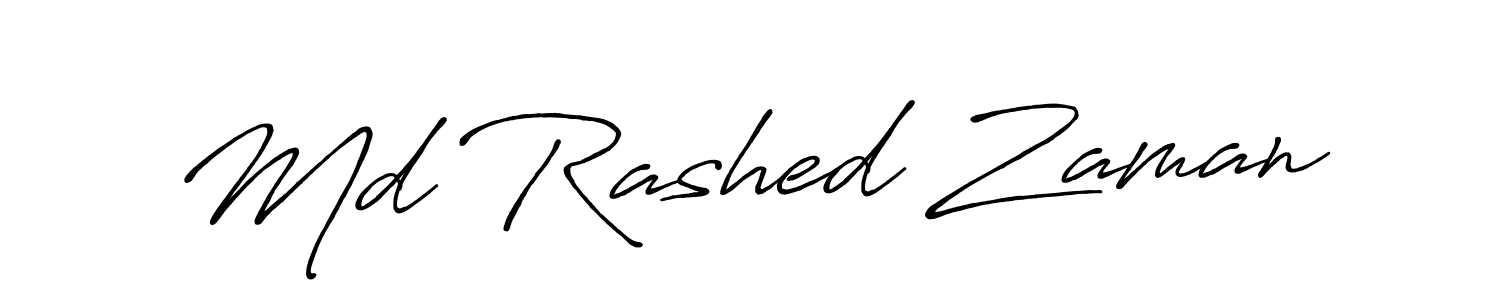 Design your own signature with our free online signature maker. With this signature software, you can create a handwritten (Antro_Vectra_Bolder) signature for name Md Rashed Zaman. Md Rashed Zaman signature style 7 images and pictures png