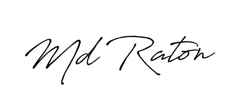 Design your own signature with our free online signature maker. With this signature software, you can create a handwritten (Antro_Vectra_Bolder) signature for name Md Raton. Md Raton signature style 7 images and pictures png