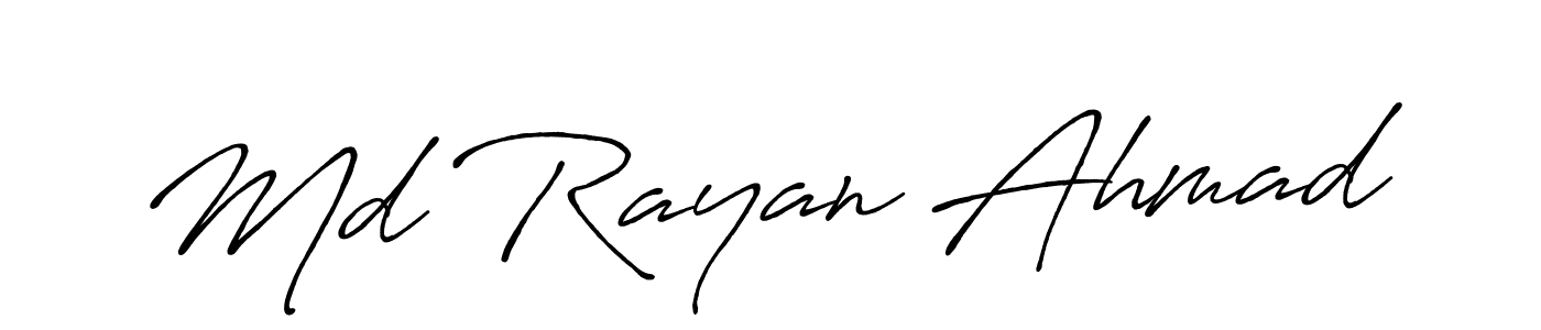 Also You can easily find your signature by using the search form. We will create Md Rayan Ahmad name handwritten signature images for you free of cost using Antro_Vectra_Bolder sign style. Md Rayan Ahmad signature style 7 images and pictures png