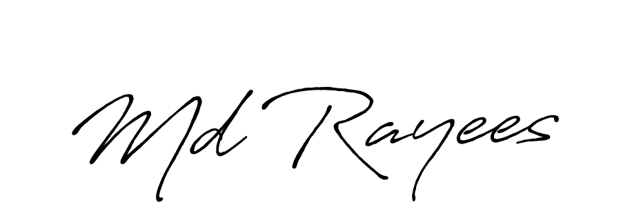 Make a beautiful signature design for name Md Rayees. With this signature (Antro_Vectra_Bolder) style, you can create a handwritten signature for free. Md Rayees signature style 7 images and pictures png