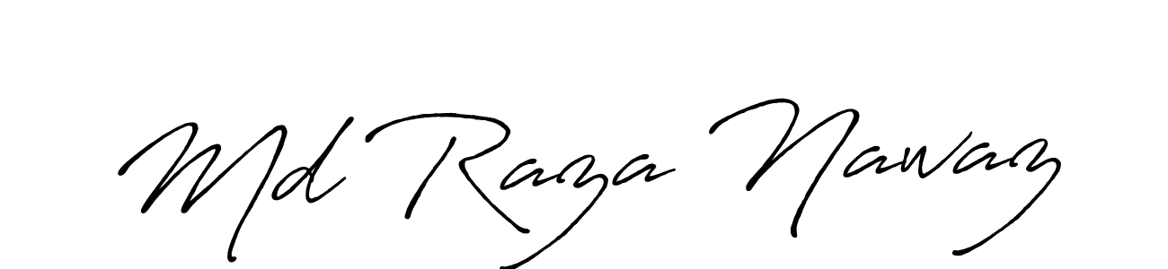 Also You can easily find your signature by using the search form. We will create Md Raza Nawaz name handwritten signature images for you free of cost using Antro_Vectra_Bolder sign style. Md Raza Nawaz signature style 7 images and pictures png