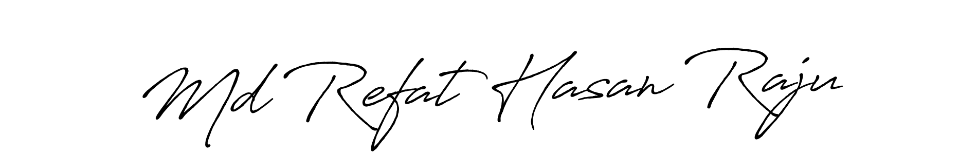Also we have Md Refat Hasan Raju name is the best signature style. Create professional handwritten signature collection using Antro_Vectra_Bolder autograph style. Md Refat Hasan Raju signature style 7 images and pictures png