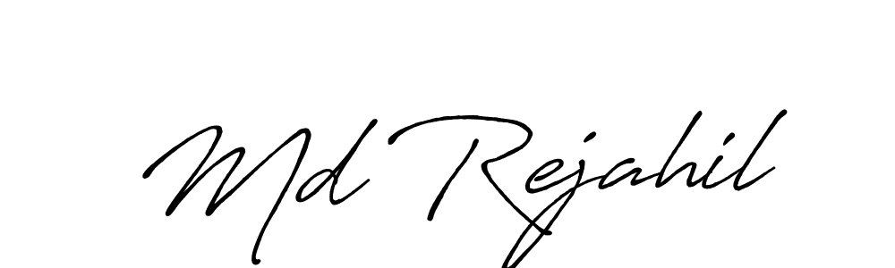 How to make Md Rejahil signature? Antro_Vectra_Bolder is a professional autograph style. Create handwritten signature for Md Rejahil name. Md Rejahil signature style 7 images and pictures png