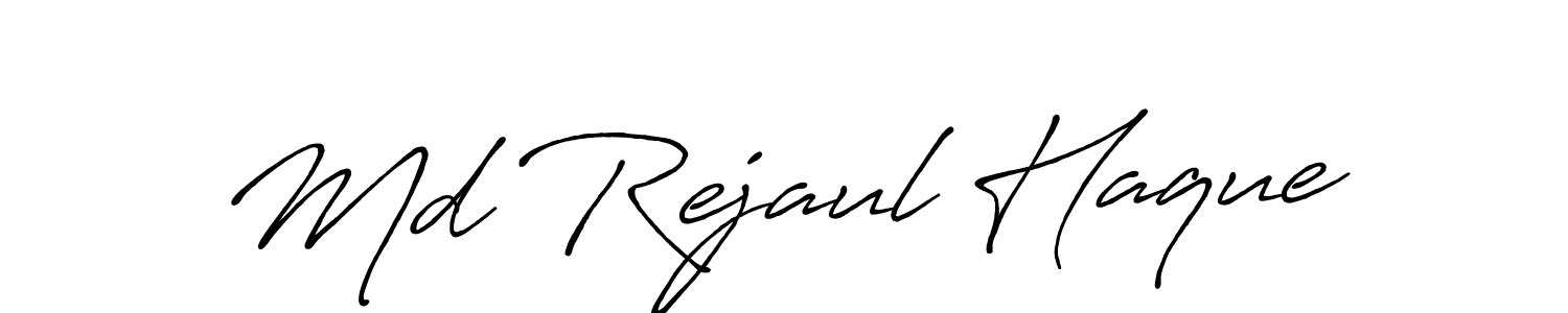 This is the best signature style for the Md Rejaul Haque name. Also you like these signature font (Antro_Vectra_Bolder). Mix name signature. Md Rejaul Haque signature style 7 images and pictures png