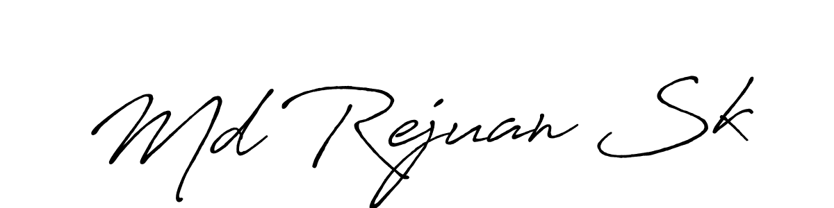 Design your own signature with our free online signature maker. With this signature software, you can create a handwritten (Antro_Vectra_Bolder) signature for name Md Rejuan Sk. Md Rejuan Sk signature style 7 images and pictures png