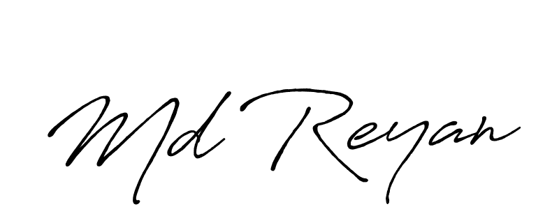 Similarly Antro_Vectra_Bolder is the best handwritten signature design. Signature creator online .You can use it as an online autograph creator for name Md Reyan. Md Reyan signature style 7 images and pictures png