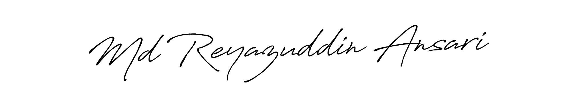 How to make Md Reyazuddin Ansari signature? Antro_Vectra_Bolder is a professional autograph style. Create handwritten signature for Md Reyazuddin Ansari name. Md Reyazuddin Ansari signature style 7 images and pictures png