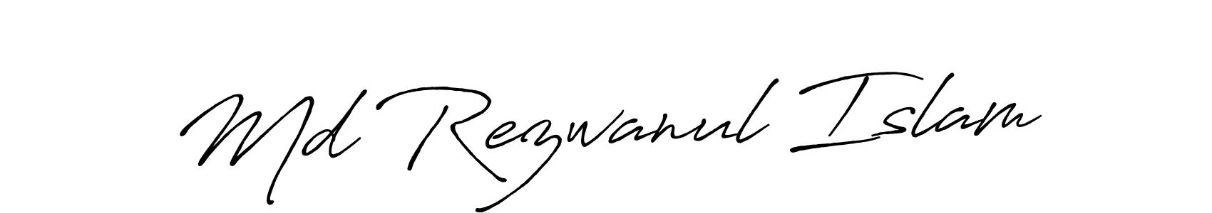 Make a beautiful signature design for name Md Rezwanul Islam. With this signature (Antro_Vectra_Bolder) style, you can create a handwritten signature for free. Md Rezwanul Islam signature style 7 images and pictures png