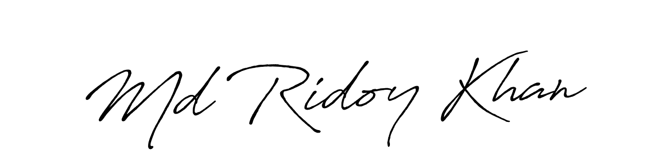 It looks lik you need a new signature style for name Md Ridoy Khan. Design unique handwritten (Antro_Vectra_Bolder) signature with our free signature maker in just a few clicks. Md Ridoy Khan signature style 7 images and pictures png