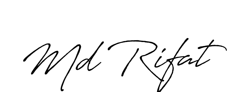 It looks lik you need a new signature style for name Md Rifat. Design unique handwritten (Antro_Vectra_Bolder) signature with our free signature maker in just a few clicks. Md Rifat signature style 7 images and pictures png