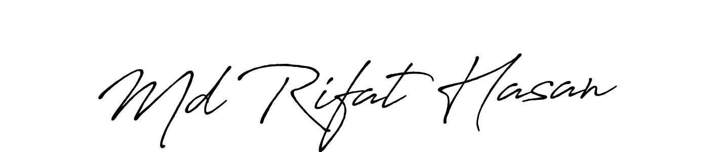 Also You can easily find your signature by using the search form. We will create Md Rifat Hasan name handwritten signature images for you free of cost using Antro_Vectra_Bolder sign style. Md Rifat Hasan signature style 7 images and pictures png