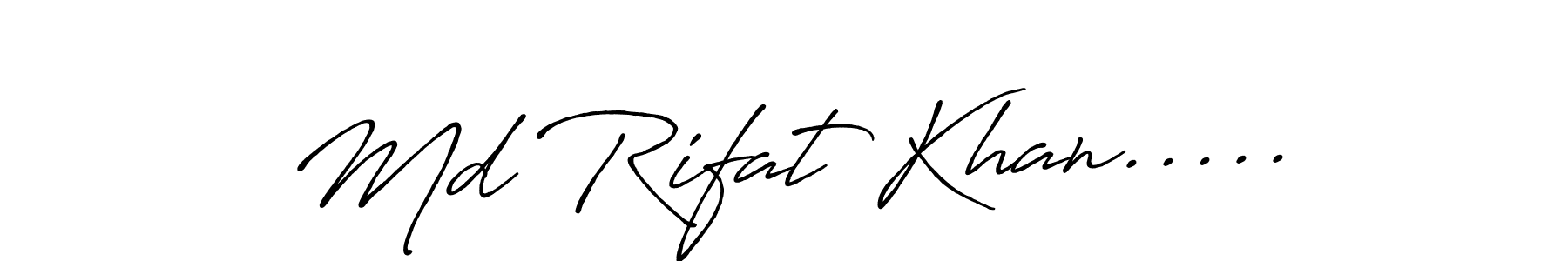 It looks lik you need a new signature style for name Md Rifat Khan...... Design unique handwritten (Antro_Vectra_Bolder) signature with our free signature maker in just a few clicks. Md Rifat Khan..... signature style 7 images and pictures png