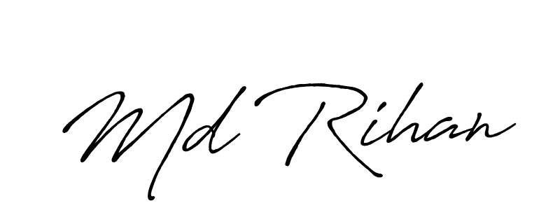 How to Draw Md Rihan signature style? Antro_Vectra_Bolder is a latest design signature styles for name Md Rihan. Md Rihan signature style 7 images and pictures png