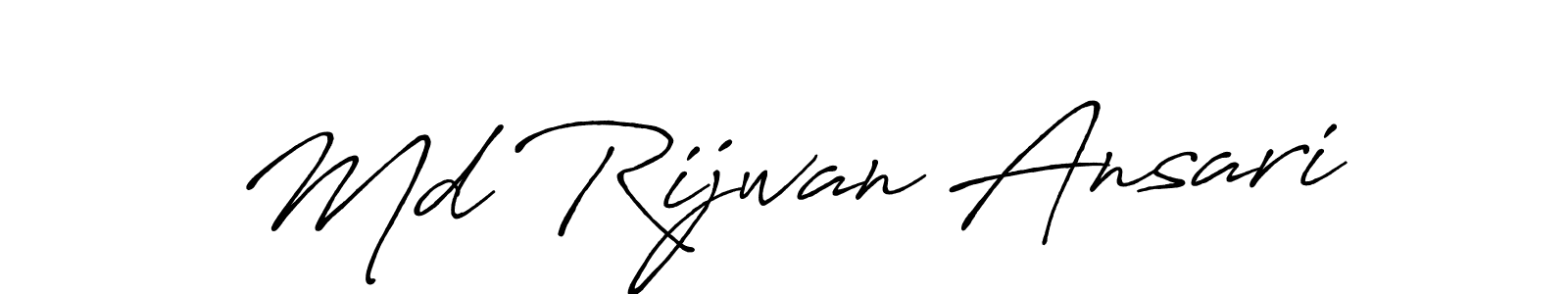 Make a short Md Rijwan Ansari signature style. Manage your documents anywhere anytime using Antro_Vectra_Bolder. Create and add eSignatures, submit forms, share and send files easily. Md Rijwan Ansari signature style 7 images and pictures png
