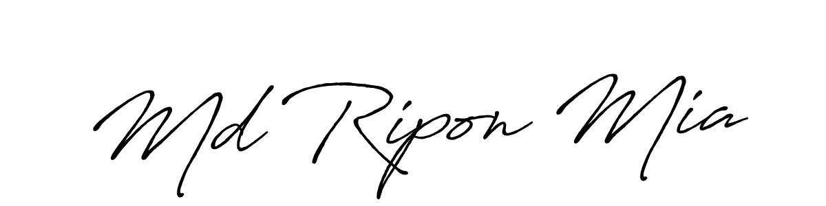Similarly Antro_Vectra_Bolder is the best handwritten signature design. Signature creator online .You can use it as an online autograph creator for name Md Ripon Mia. Md Ripon Mia signature style 7 images and pictures png
