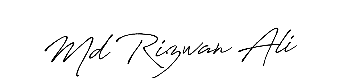 Make a beautiful signature design for name Md Rizwan Ali. With this signature (Antro_Vectra_Bolder) style, you can create a handwritten signature for free. Md Rizwan Ali signature style 7 images and pictures png