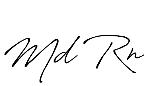 This is the best signature style for the Md Rn name. Also you like these signature font (Antro_Vectra_Bolder). Mix name signature. Md Rn signature style 7 images and pictures png