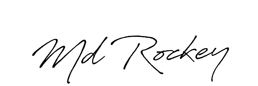 Antro_Vectra_Bolder is a professional signature style that is perfect for those who want to add a touch of class to their signature. It is also a great choice for those who want to make their signature more unique. Get Md Rockey name to fancy signature for free. Md Rockey signature style 7 images and pictures png