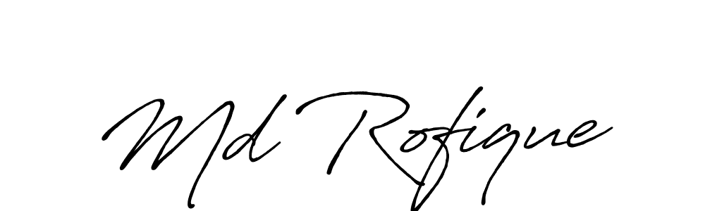 It looks lik you need a new signature style for name Md Rofique. Design unique handwritten (Antro_Vectra_Bolder) signature with our free signature maker in just a few clicks. Md Rofique signature style 7 images and pictures png