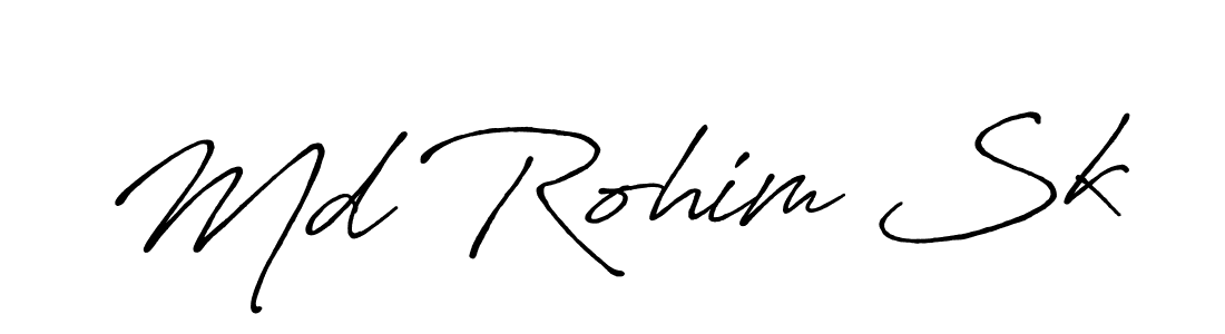 Also we have Md Rohim Sk name is the best signature style. Create professional handwritten signature collection using Antro_Vectra_Bolder autograph style. Md Rohim Sk signature style 7 images and pictures png