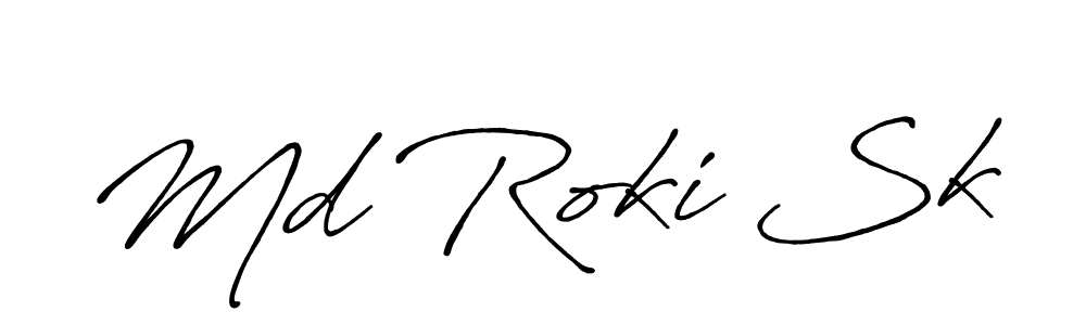 Antro_Vectra_Bolder is a professional signature style that is perfect for those who want to add a touch of class to their signature. It is also a great choice for those who want to make their signature more unique. Get Md Roki Sk name to fancy signature for free. Md Roki Sk signature style 7 images and pictures png