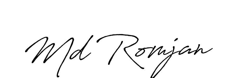 Also You can easily find your signature by using the search form. We will create Md Romjan name handwritten signature images for you free of cost using Antro_Vectra_Bolder sign style. Md Romjan signature style 7 images and pictures png