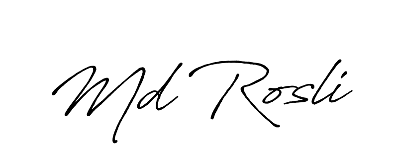 You can use this online signature creator to create a handwritten signature for the name Md Rosli. This is the best online autograph maker. Md Rosli signature style 7 images and pictures png