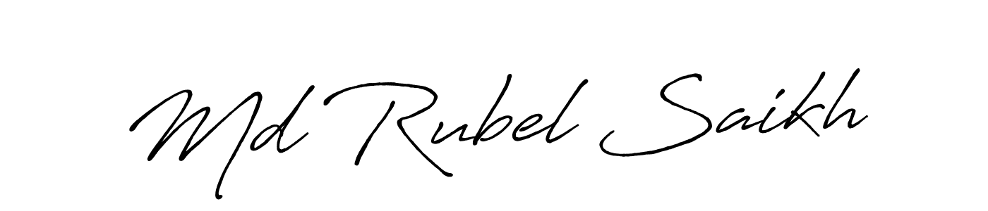 Also You can easily find your signature by using the search form. We will create Md Rubel Saikh name handwritten signature images for you free of cost using Antro_Vectra_Bolder sign style. Md Rubel Saikh signature style 7 images and pictures png