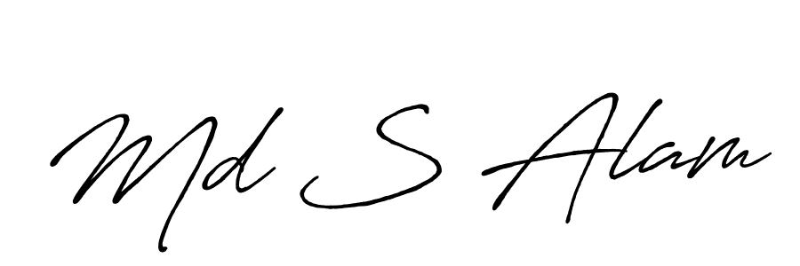 You should practise on your own different ways (Antro_Vectra_Bolder) to write your name (Md S Alam) in signature. don't let someone else do it for you. Md S Alam signature style 7 images and pictures png