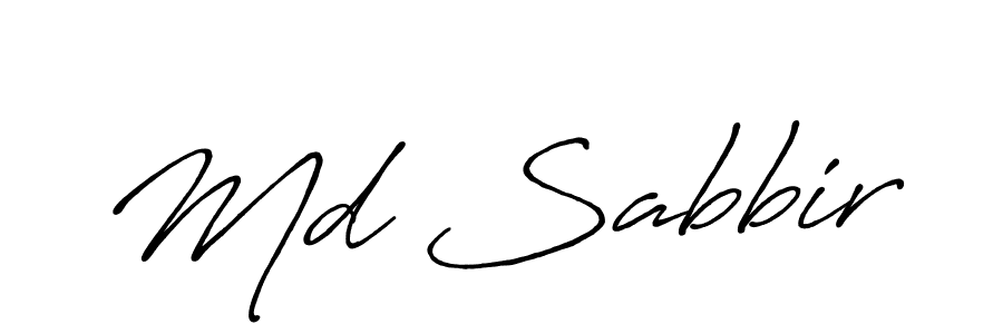 Md Sabbir stylish signature style. Best Handwritten Sign (Antro_Vectra_Bolder) for my name. Handwritten Signature Collection Ideas for my name Md Sabbir. Md Sabbir signature style 7 images and pictures png